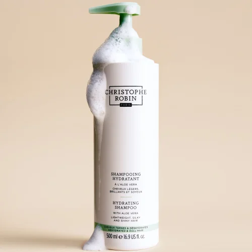 Christophe Robin Hydrating Shampoo with Aloe Vera 500ml Image 4