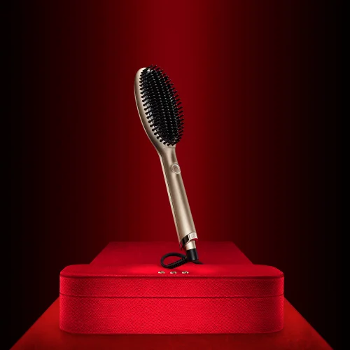 ghd Glide Hot Brush In Champagne Gold Image 3