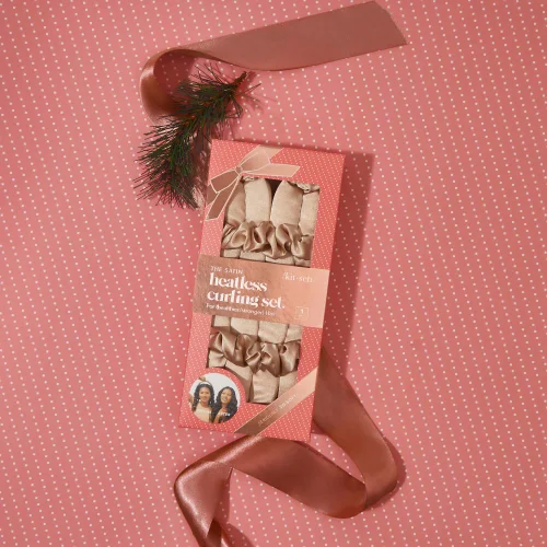 Kitsch Holiday Satin Heatless Curling Set - Champagne Image 3