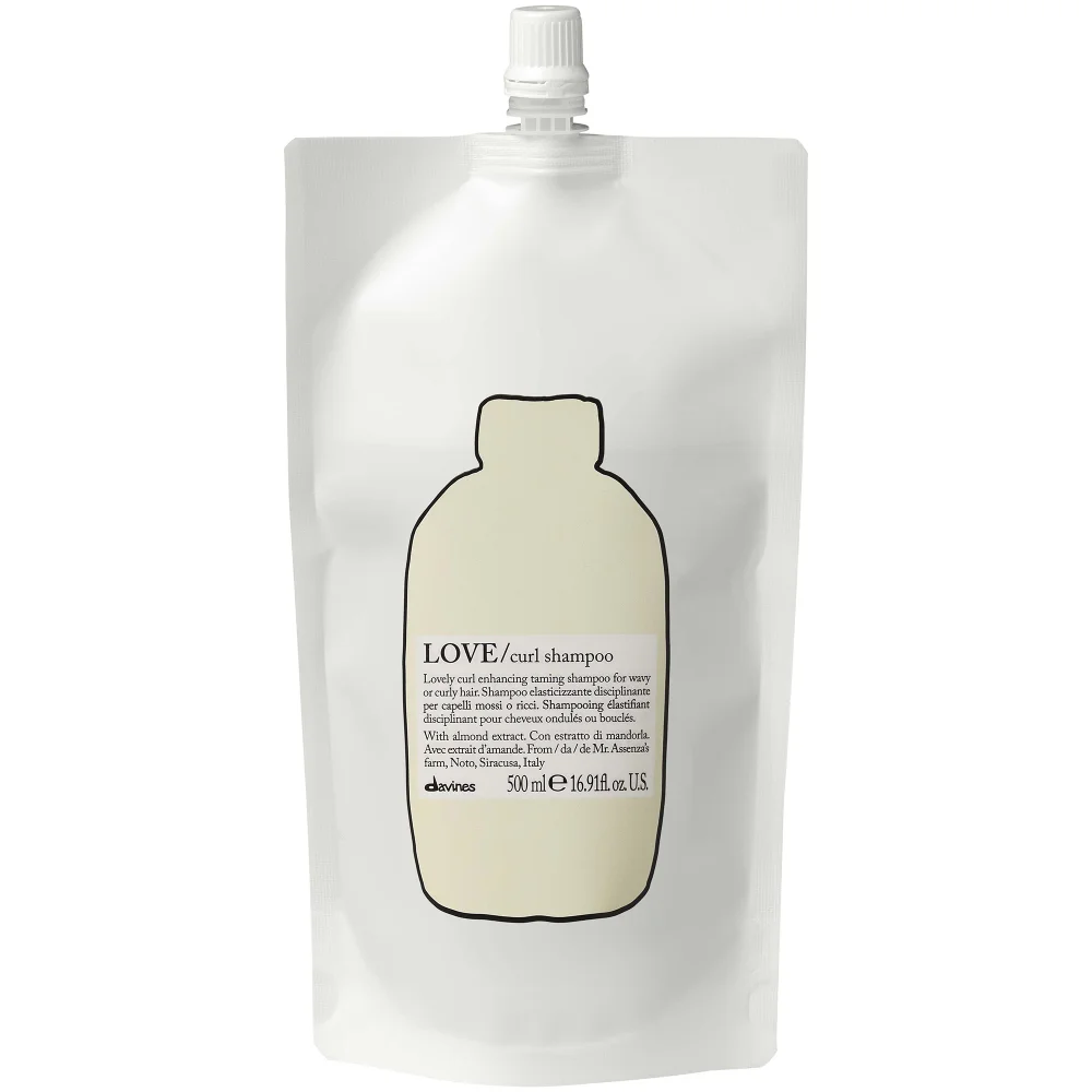 Davines Love Curl Shampoo 500ml Refill Pouch Image 1