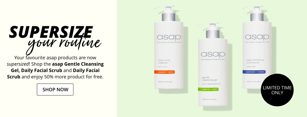 Shop asap Limited Edition Supersized Cleansers & Scrub on RY.COM.AU